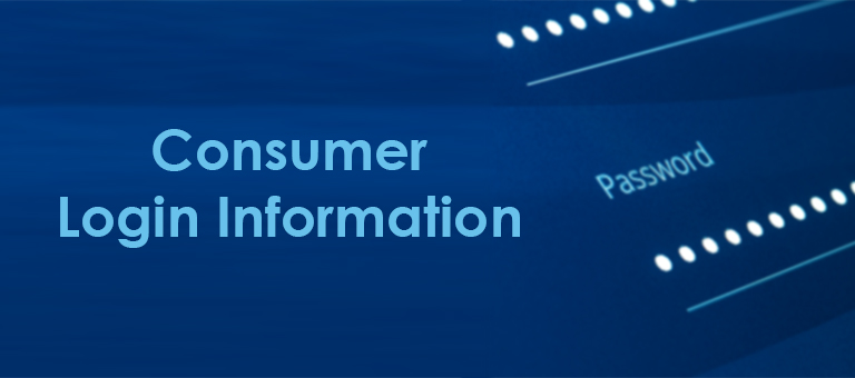 Consumer Login Information