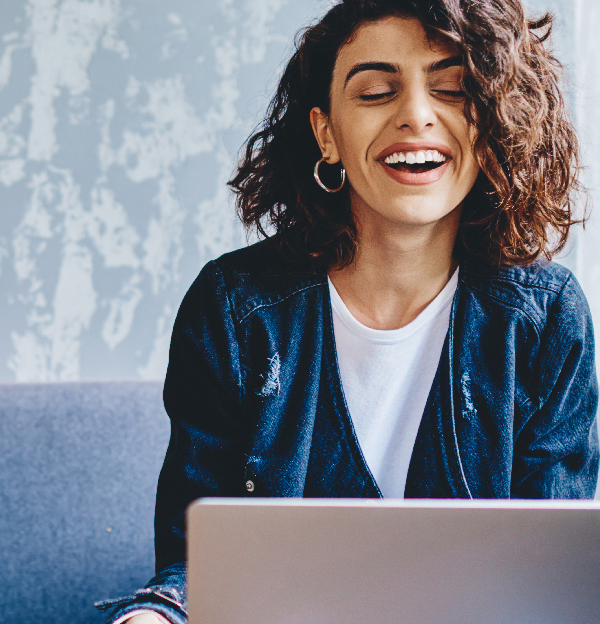 Woman with a laptop